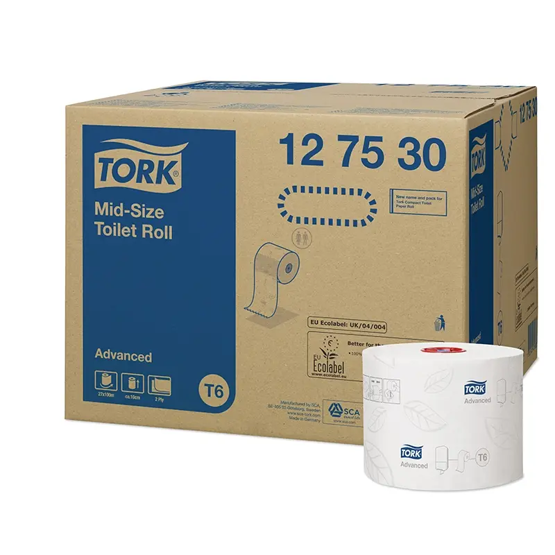 Tork Mid-Size toiletrol T6 2-laags Advanced wit